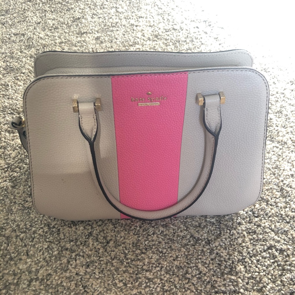 Kate Spade pink and white leather purse